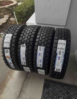 New Tires 4 Set Falken BI-877 245/70R19.5 133/131M G 14 Ply Drive