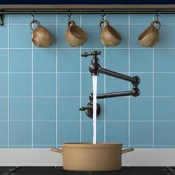Luxury Wall Mount Sturdy Pot Filler In Bronze