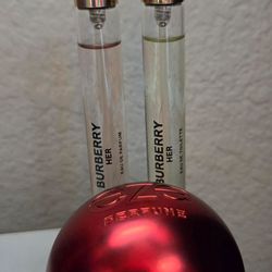 Burberry Her EDP Travel Spray, Burberry Her EDT Travel Spray, And EZE LIT 1oz EDP