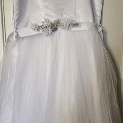 Flower Girl /  Firs Communion Dress , Shoes, and Hair Piece 