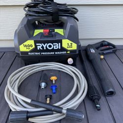 RYOBI 1600 PSI 1.2 GPM Cold Water Corded Electric Pressure Washer
