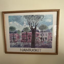 Framed Nantucket Painting Poster