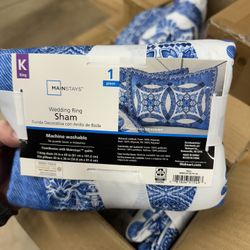 King Wedding Ring Sham 