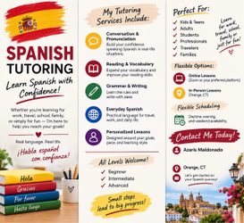 Spanish tutoring