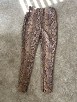Pleather snake zara pants/leggings