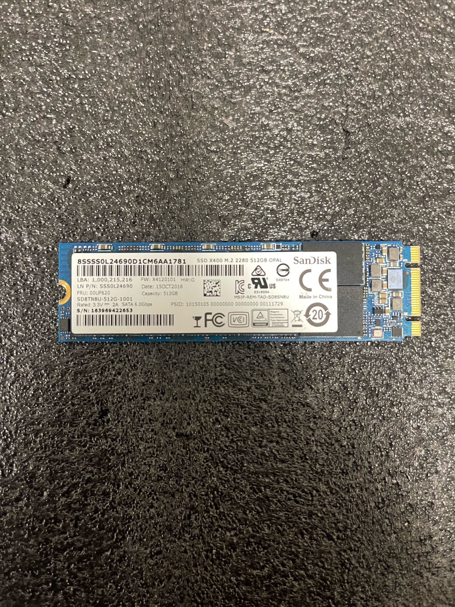 SanDisk X400 M.2 2280 512GB SSD