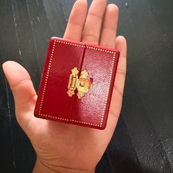 Vintage Red Jewelry Box