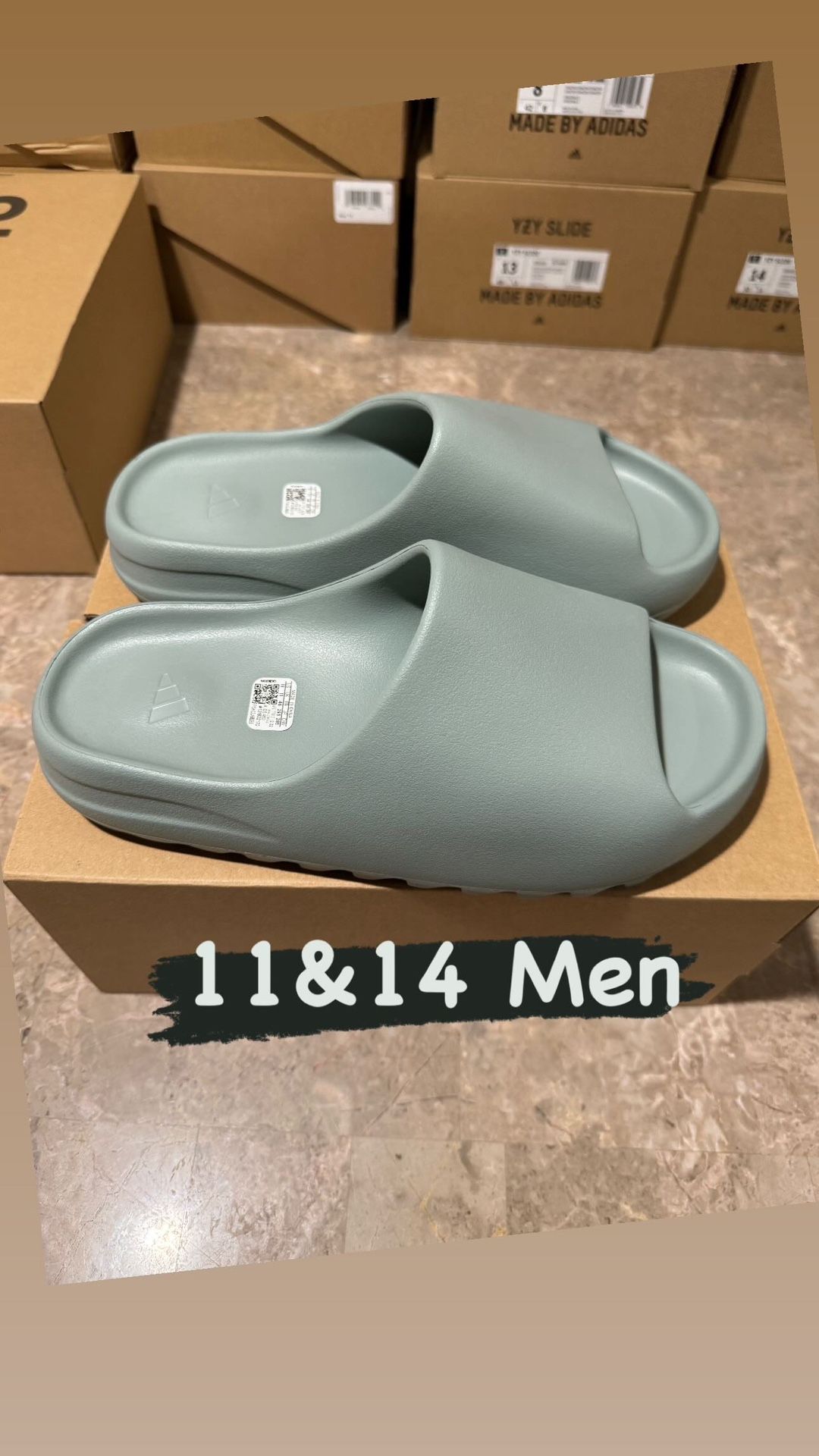 Adidas Yeezy Slide Salt Size 11-14 Men