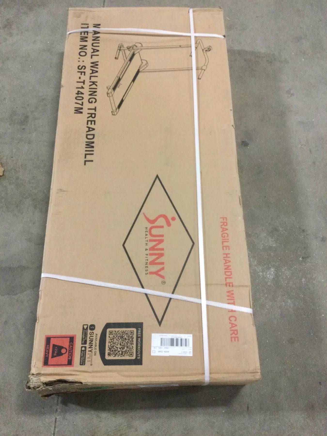 Sunny Health and Fitness Manual Treadmill