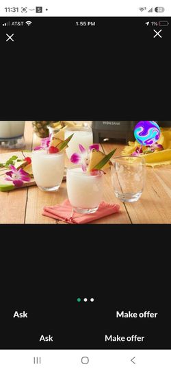 Set de 4 vasos  princess house