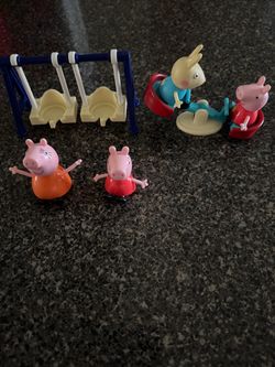Peppa Pig Figures with Playground Accessories