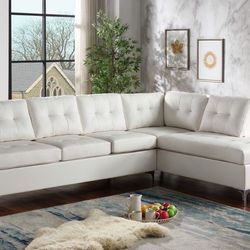 New white EU sectional with free delivery