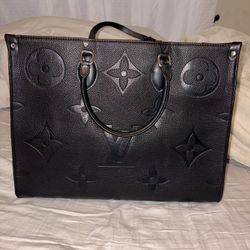 LV On-The-Go Leather Tote