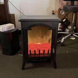 In Box Fireplace Heater With Realistic Flame Effects