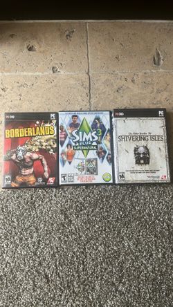 All Cib tested & working & scratch free disc & excellent condition Pc dvd Cib The elder scrolls IV shivering isles & the sims 3 plus supernatural & pc