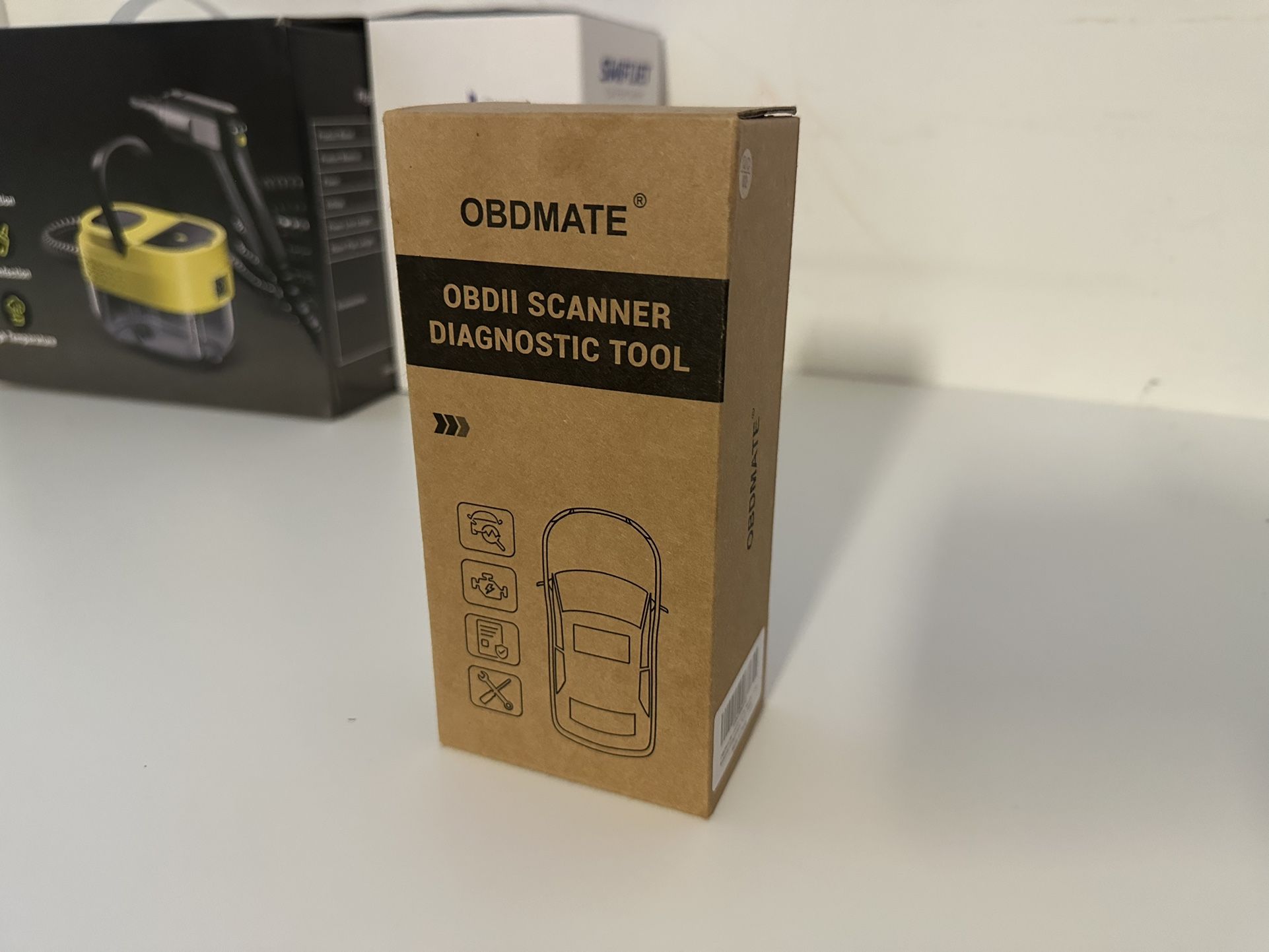 Car Scanner, OM201 Check Engine Code Reader OBDII Diagnostic Tool with Wireless Printing | Graphic Live Data| EVAP Test | DTC Lookup, Yellow