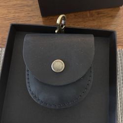 Portland leather Nimbus pouch-black