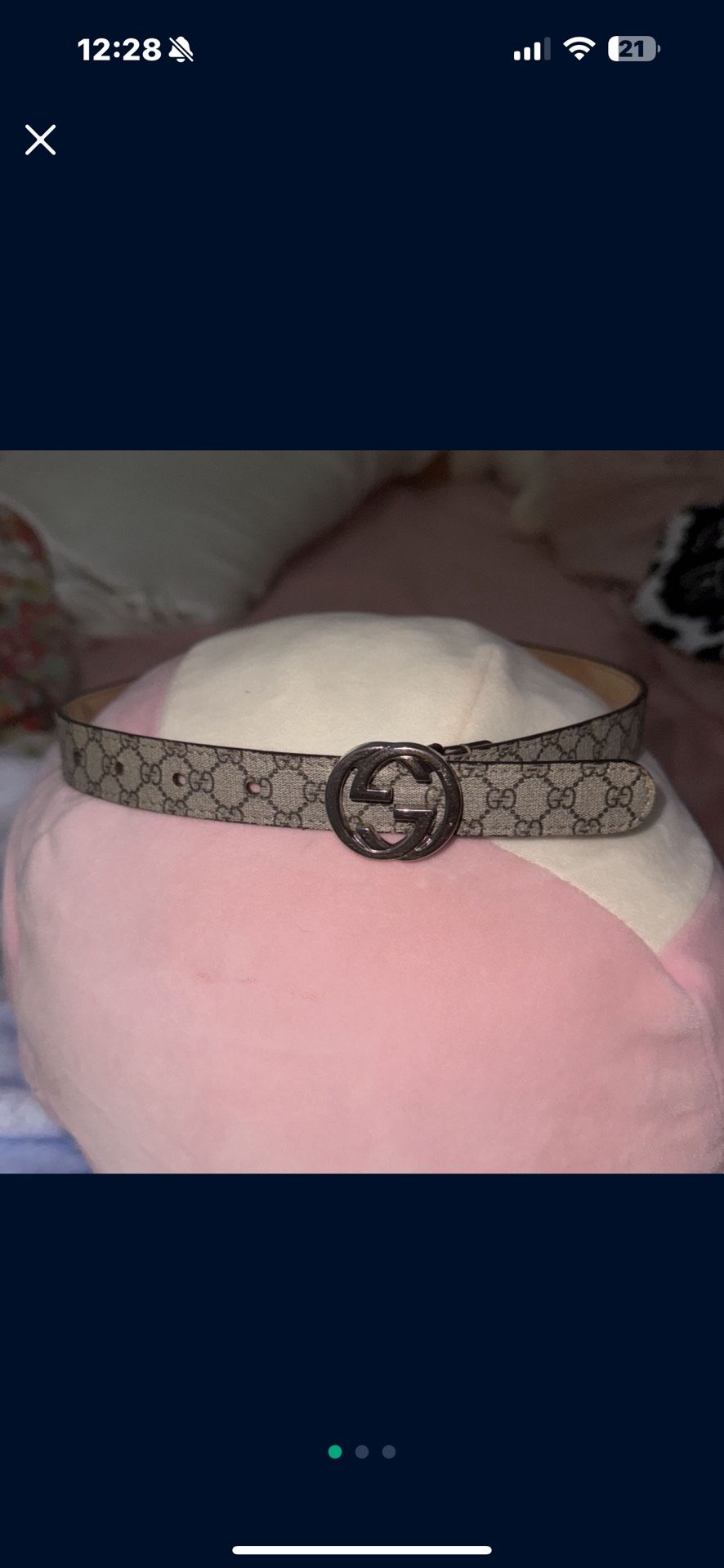 Children’s GUCCI GGS Supreme Belt