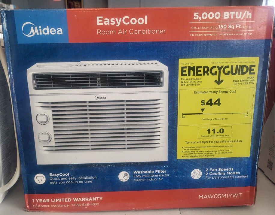 Air Conditioners
Midea 5000 BTU Room Air Conditioner