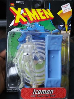 Toy Biz 1998 Marvel Comics X-Men Iceman with Super Ice Sled Action Figure NIB