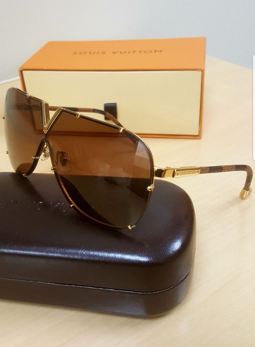 Louis Vuitton, Accessories, Louis Vuitton Damier Print Sunglasses