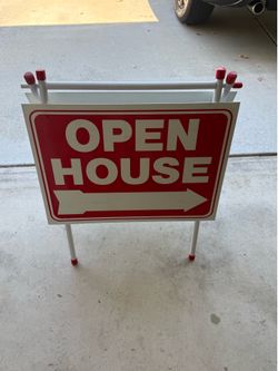 6 Self Standing Open House Signs