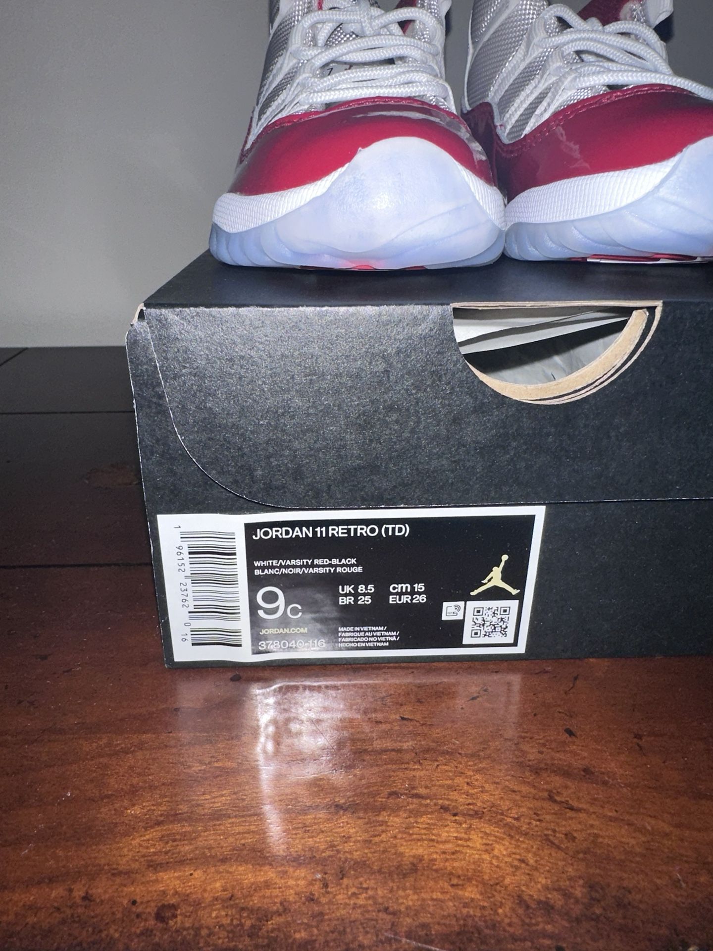 AIR JORDAN 11 “CHERRY” SIZE 9C BRAND NEW! - Main Image