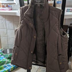 Vest, Fur Lined Women's Size XL