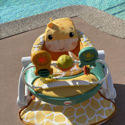 Portable Baby Chair With Snack Tray And Toy Bar