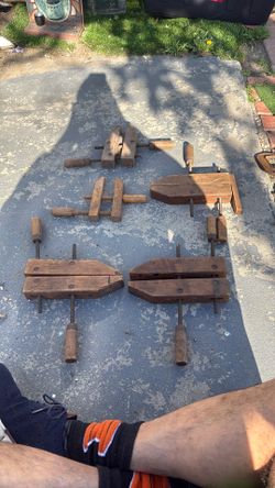 Antique Wooden Vices 20$ Each 
