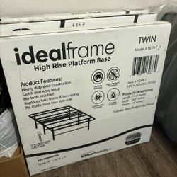 NEW TWIN SIZE BED FRAME $50 UNOPENED STILL IN THE BOX