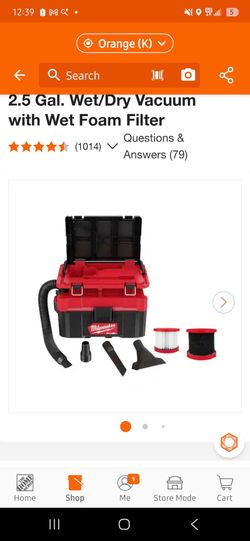 Milwaukee fuel  shop  vac