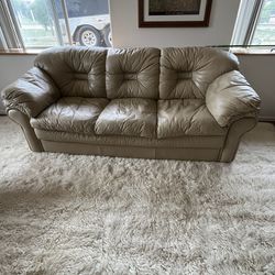 3 Piece Leather Sofa, Love Seat & Recliner 