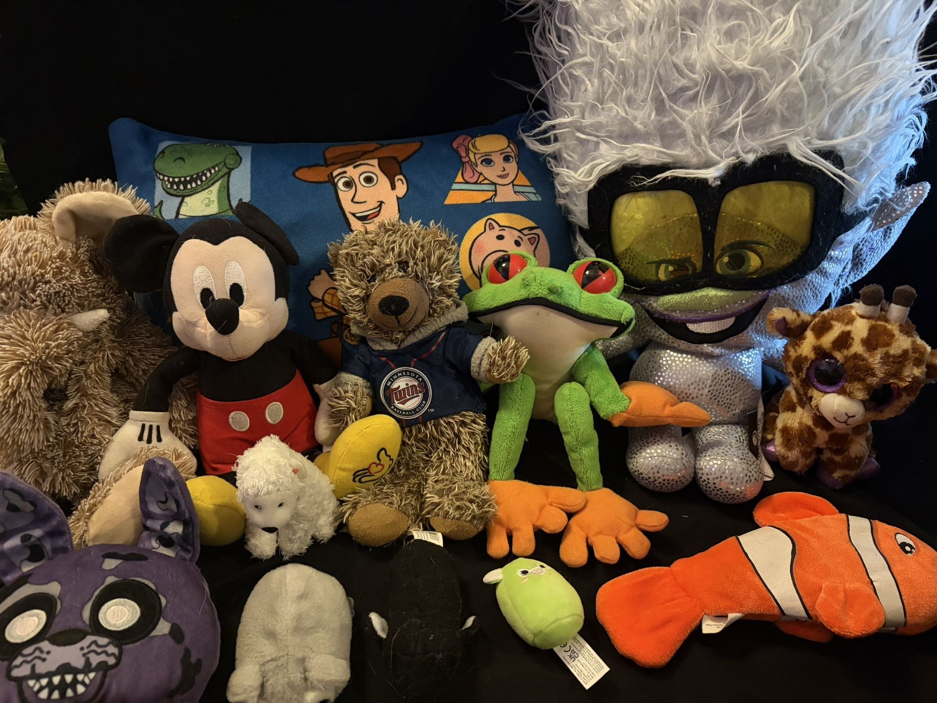 Disney Stuffed Plush- Trolls, Pillow, and others- set of 12