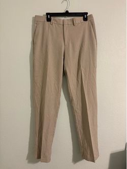 Kenneth Cole reaction, techni-cole performance chino khaki dress pants, men’s size 34x32, stretch fabric