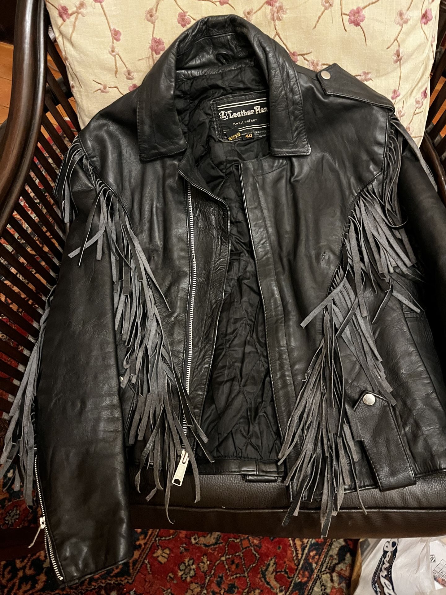 Woman’s Leather Biker Jacket