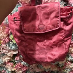 Coach Pink Backpack 