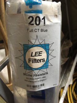 Lee # 201 Full CTB Blue Lighting Gel Filter 48"x25ft Roll