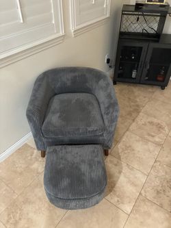 Two corduroy furniture chairs
