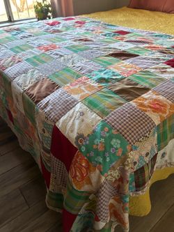 Handmade Patchwork Quilt Blanket