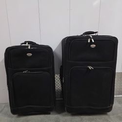 $38 for Both, Lot of (2) Large Luggage, All Black.
