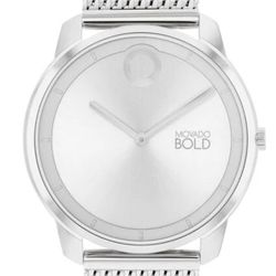 Movado Bold Unisex Silver Watch 