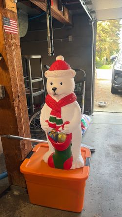 Polar Bear Standing Christmas  Decoration