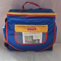 1999 Fisher Price Stow'n Go Toddler Booster Seat Backpack Bag