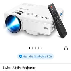  Projector, 2025 Upgraded Mini Projector