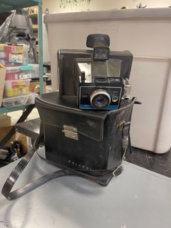 Land Polaroid Camera with bag