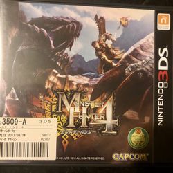 Monster Hunter 4  Japanese Nintendo 3DS Japan Import