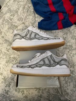 Nike Air Force 1 skeleton white