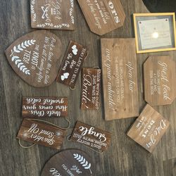 Wedding signs