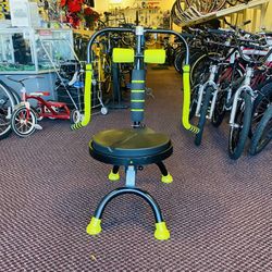 Ab & Core Exercise Chair – Rotating Seat, Low-Impact Home Gym